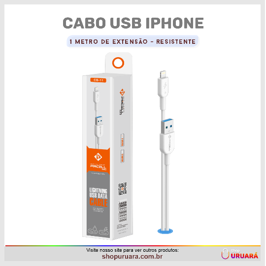 EDRIEL LIMA Cabo usb iphone mpcell