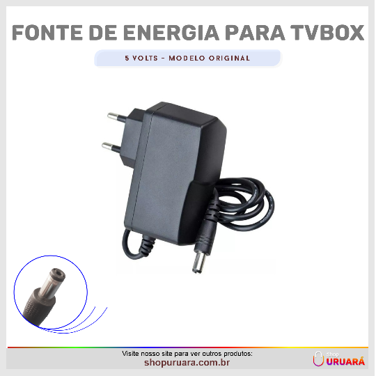 EDRIEL LIMA Fonte De Energia Alimentação Tv Box Speed Charger