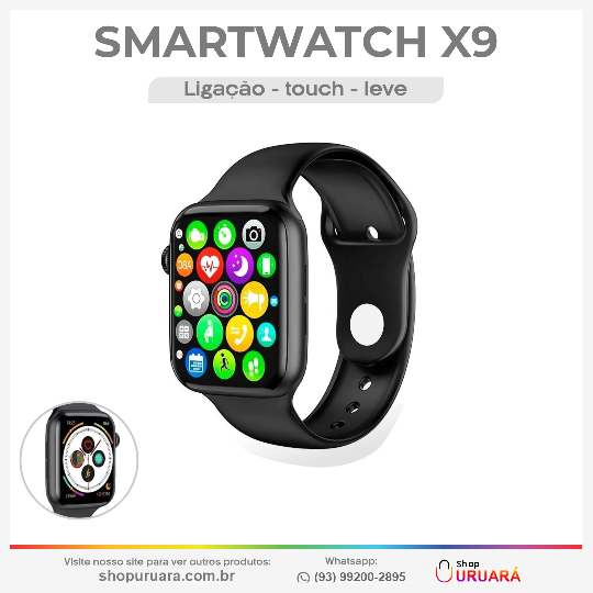 EDRIEL LIMA Relógio X9 Series 6 Novo Smartwatch